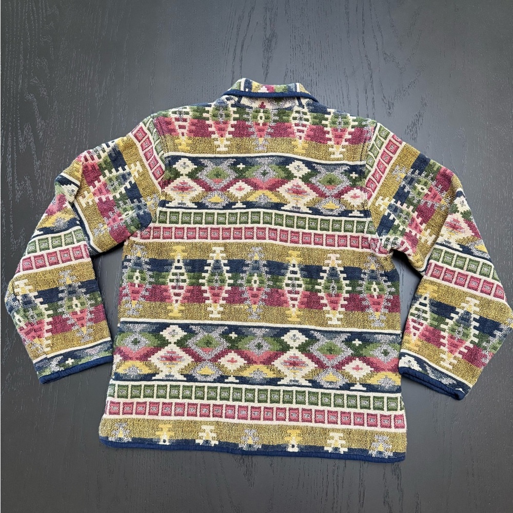 Vintage Jane Ashley Southwestern Aztec Tapestry Jacket - Picture 8 of 15